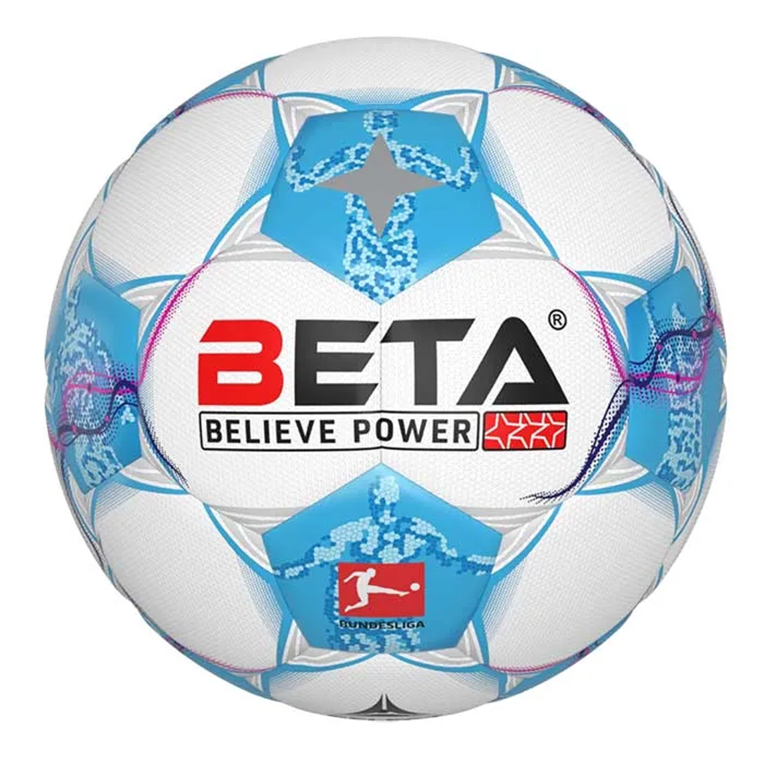 توپ فوتبال بتا طرح بوندسلیگا سایز 5 چرمی 2025-2024