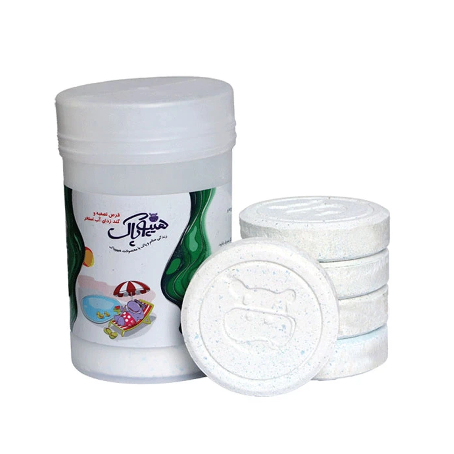 قرص کلر آب استخر هیپوپاک مدل 002 بسته 5 عددی