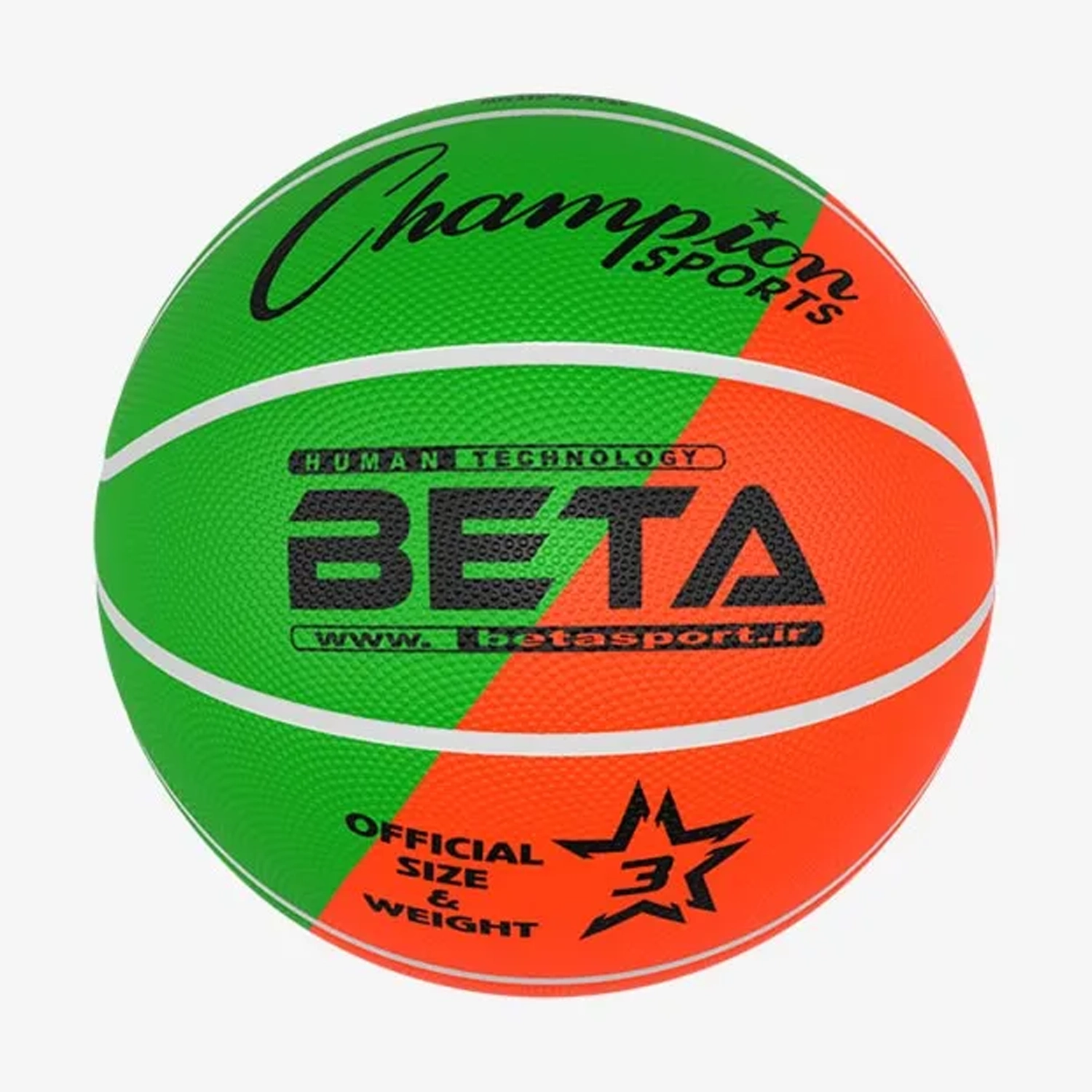 توپ بسکتبال لاستیکی بتا سایز 3 طرح الوان – PBR3(mc)