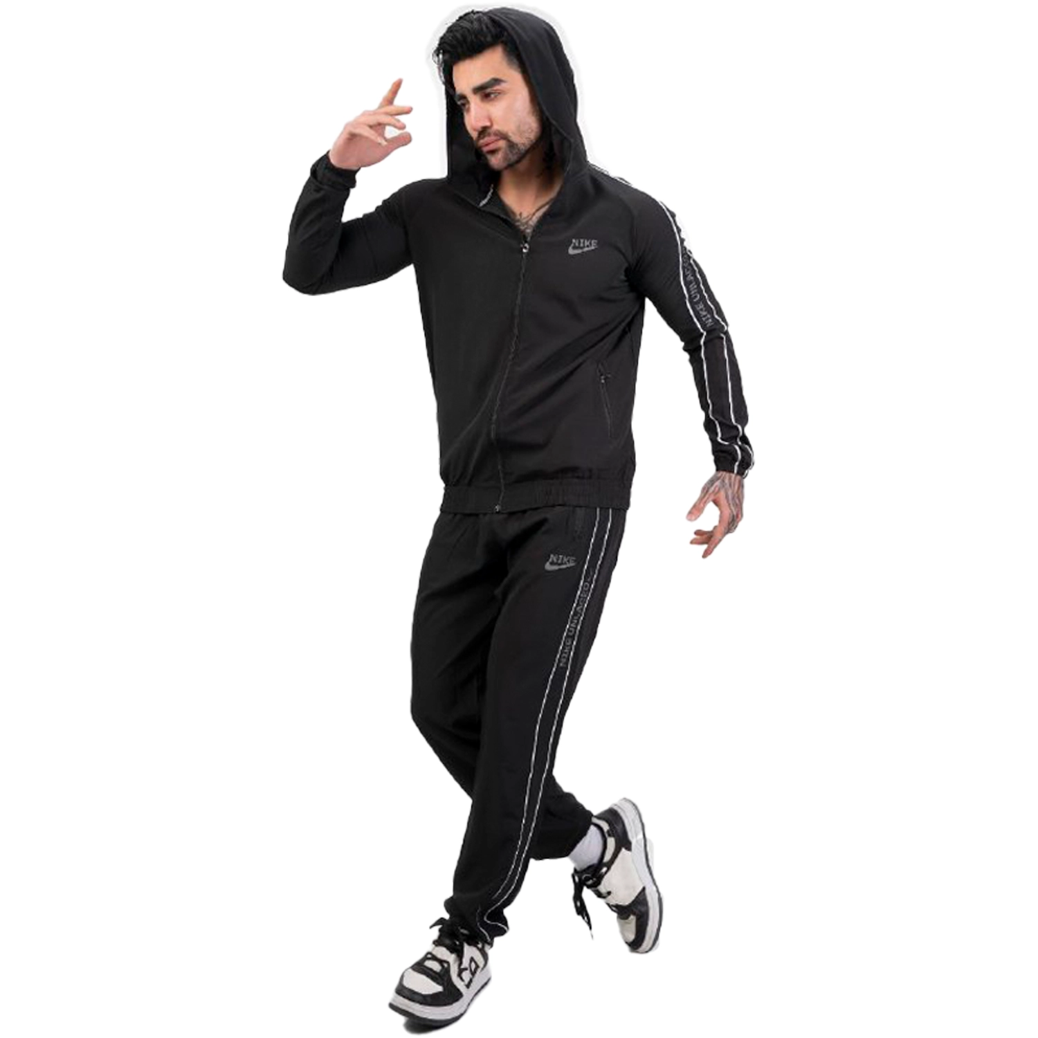 ست سویشرت شلوار کلاهدار  نایک پارچه آیر