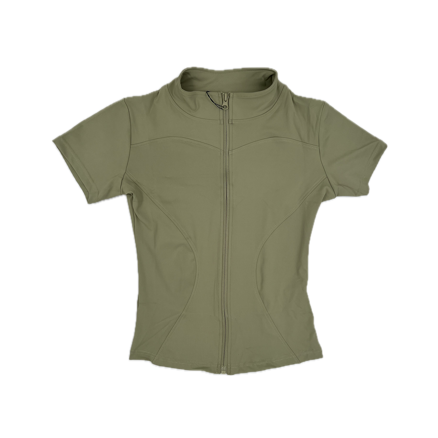 سویشرت آستین کوتاه زیپی زنانه کد BT-101