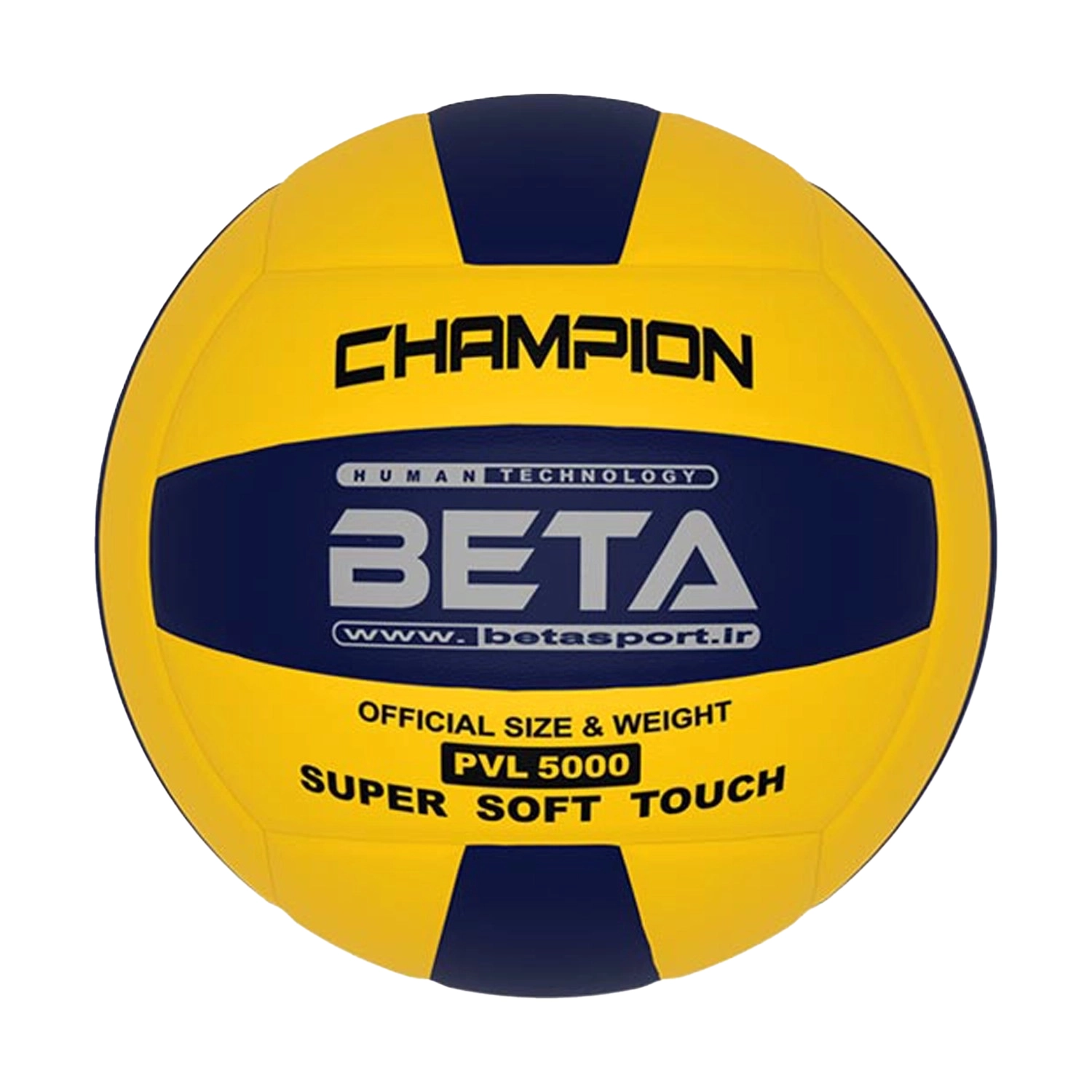 توپ والیبال چرمی سایز 5 بتا طرح 5000 PVL