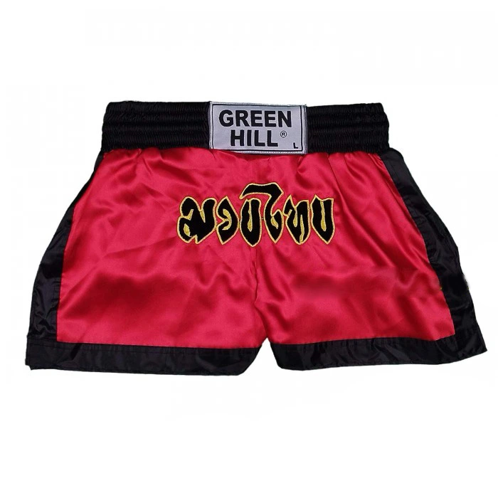 شورت رزمی فایت موی تای مشکی - قرمز
