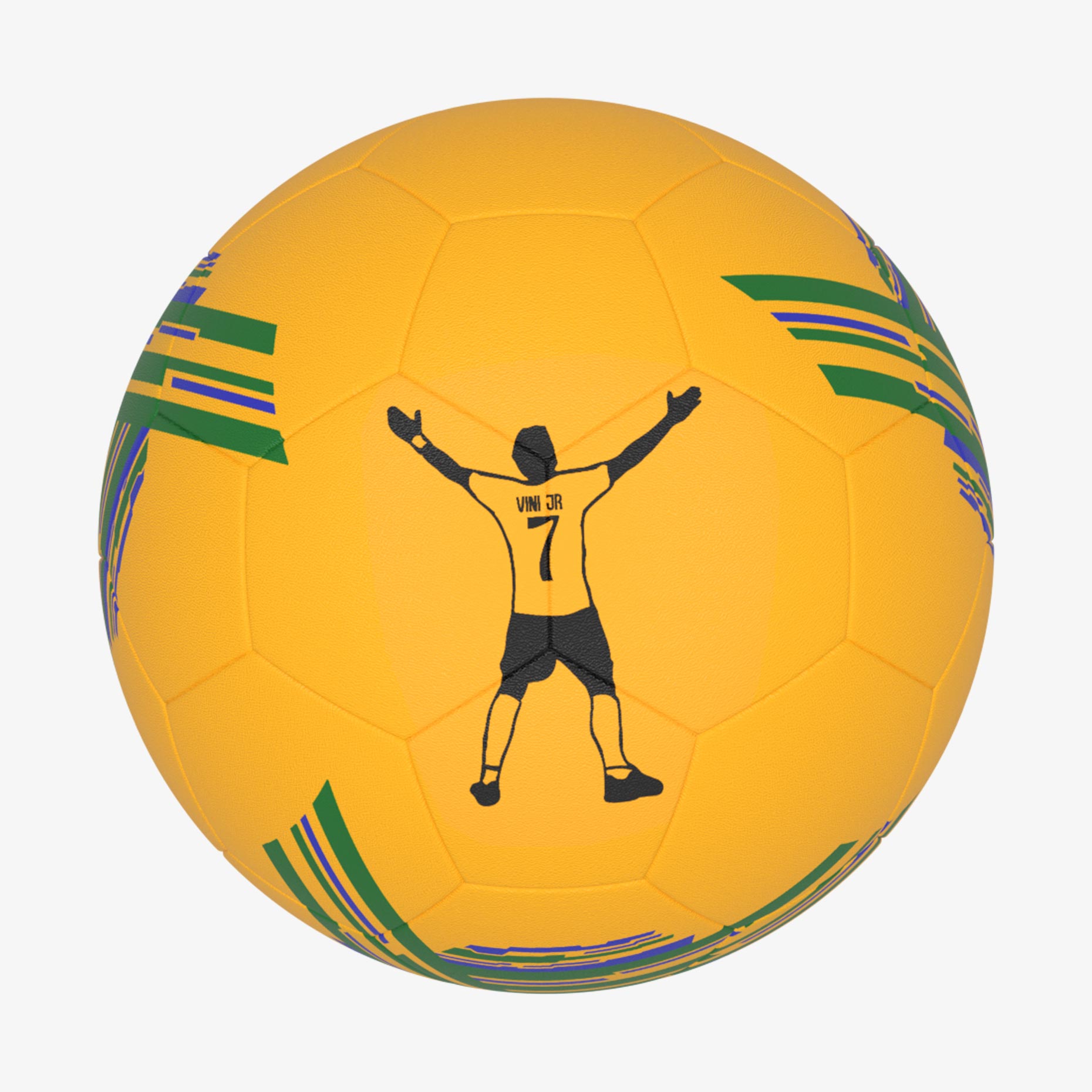 توپ فوتبال لاستیکی بتا سایز 4 طرح برزیل