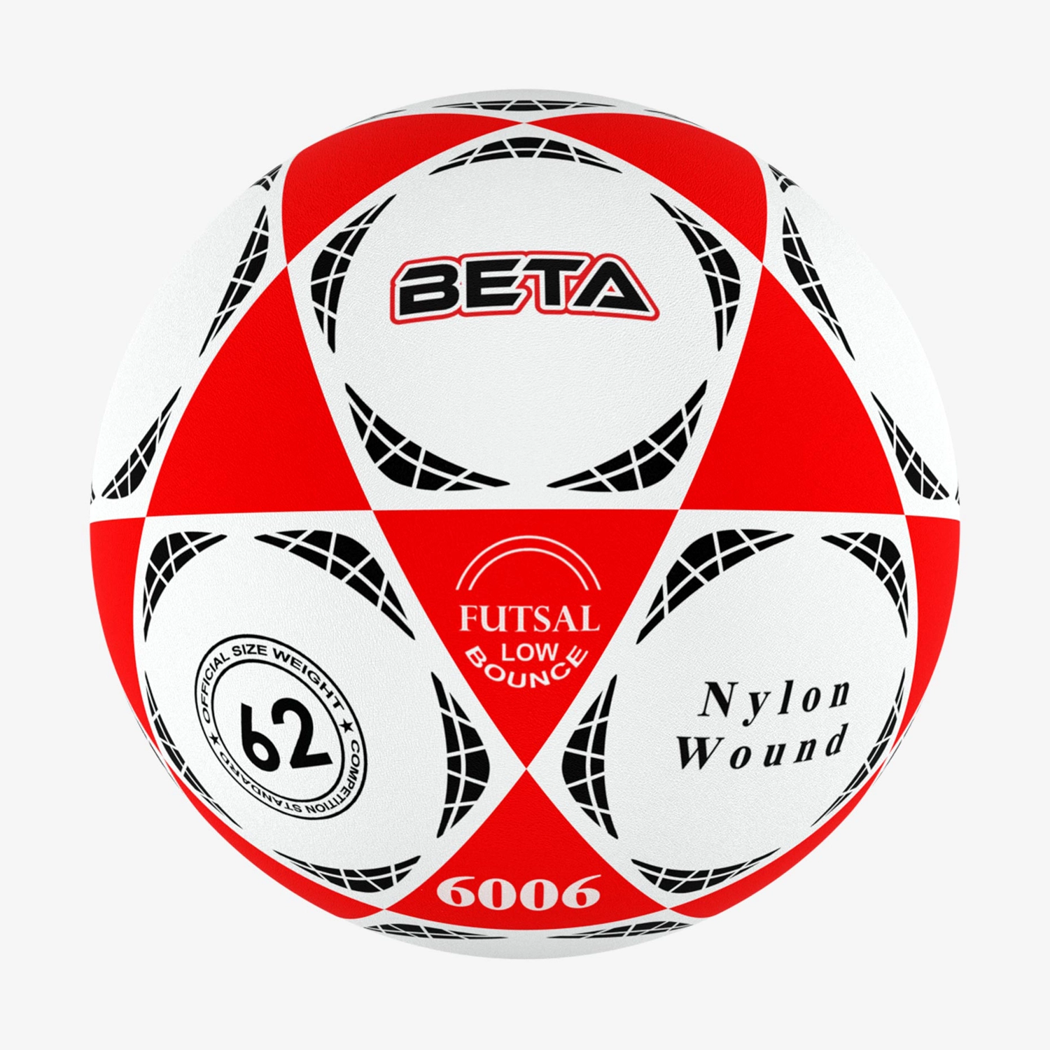 توپ فوتسال چرمی بتا طرح 6006