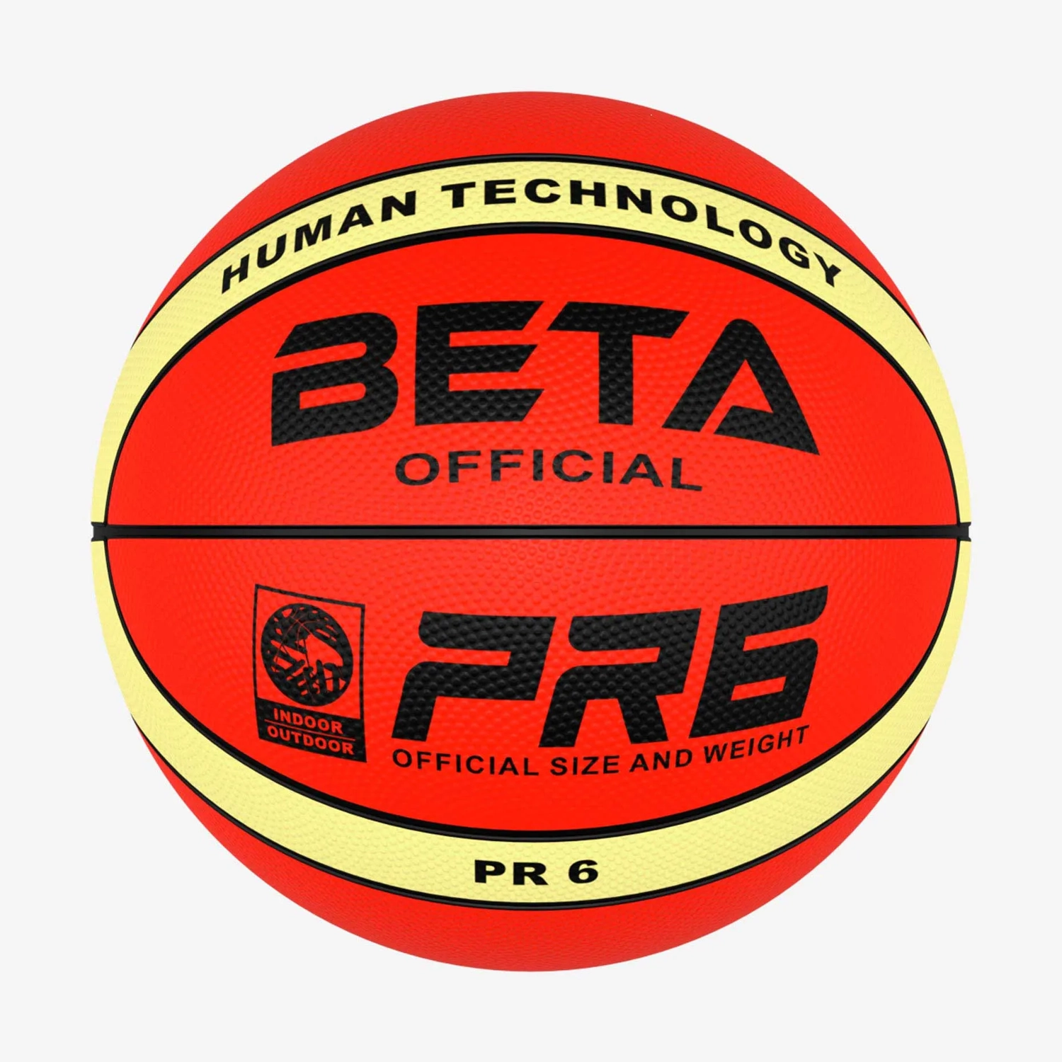 توپ بسکتبال لاستیکی بتا سایز 6 طرح PR6