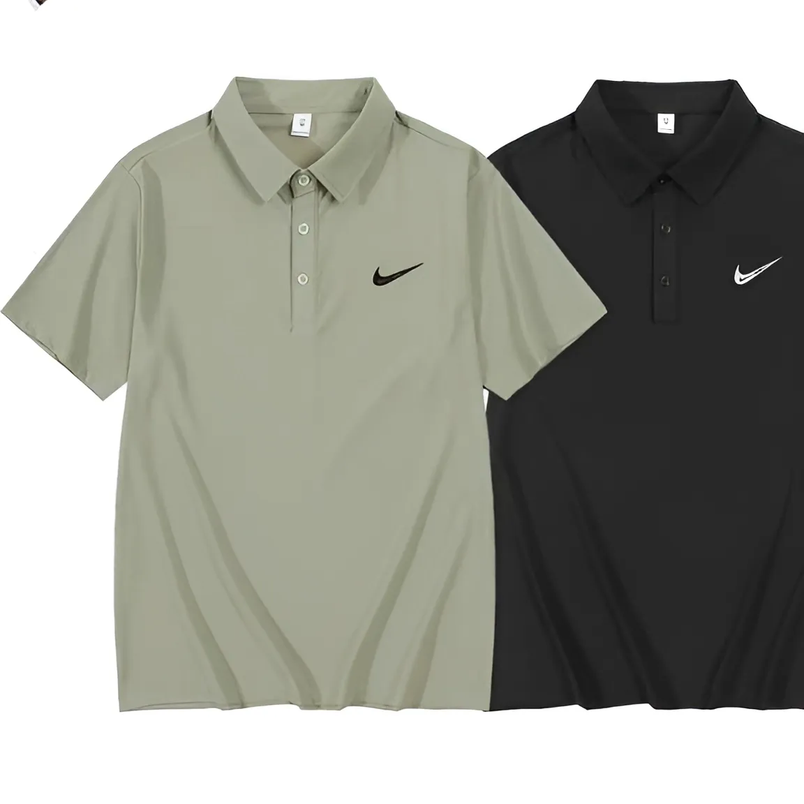 تیشرت استرج یقه دار اسپاندکس نایک