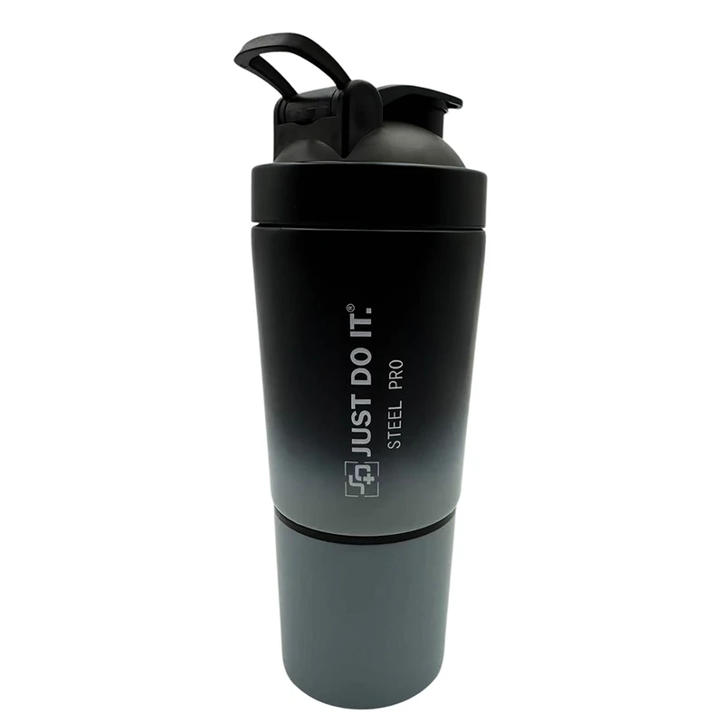 شیکر ورزشی دو تکه مدل فلزی just do it گنجایش 0.591 لیتر