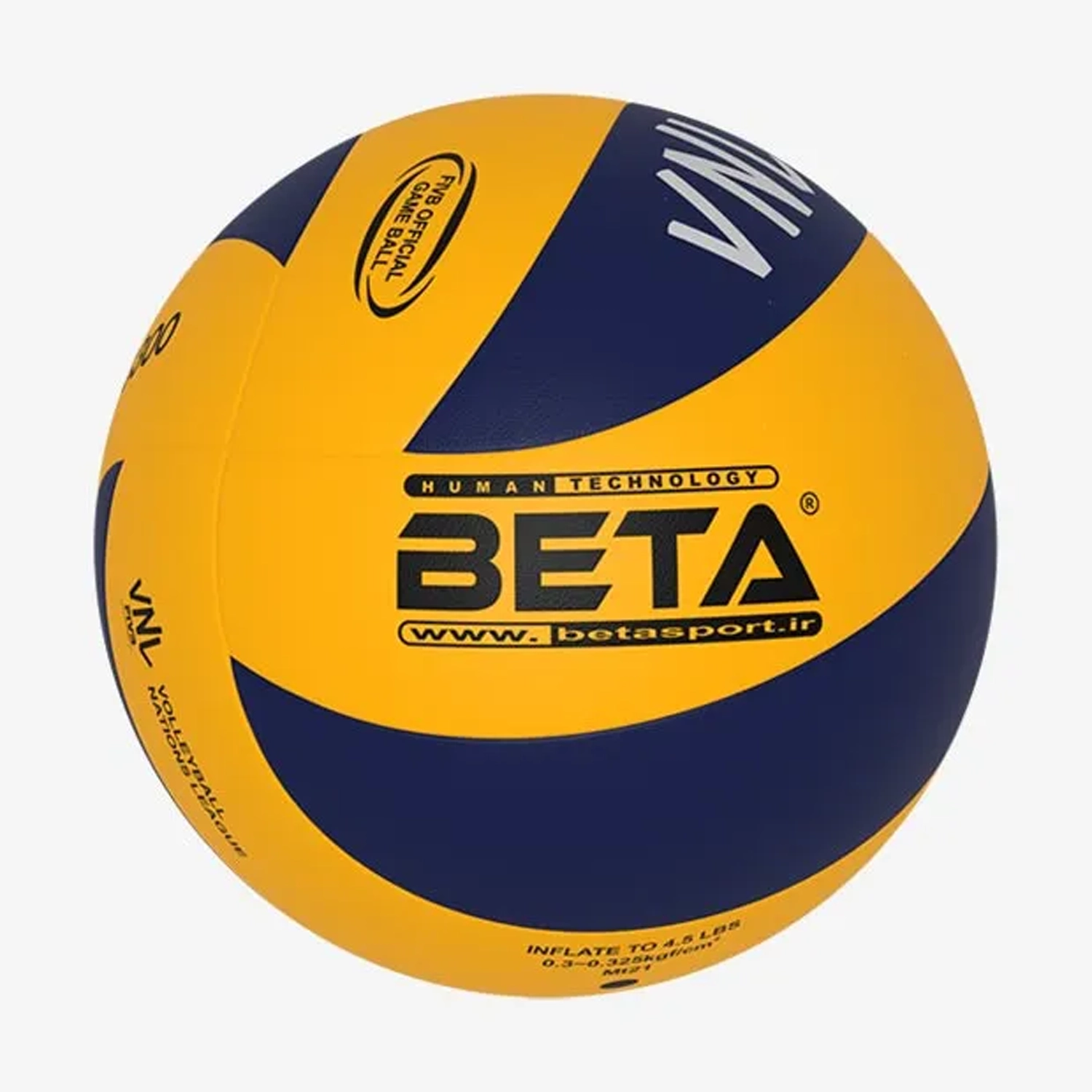 توپ والیبال چرمی سایز 5 بتا طرح PVL3300