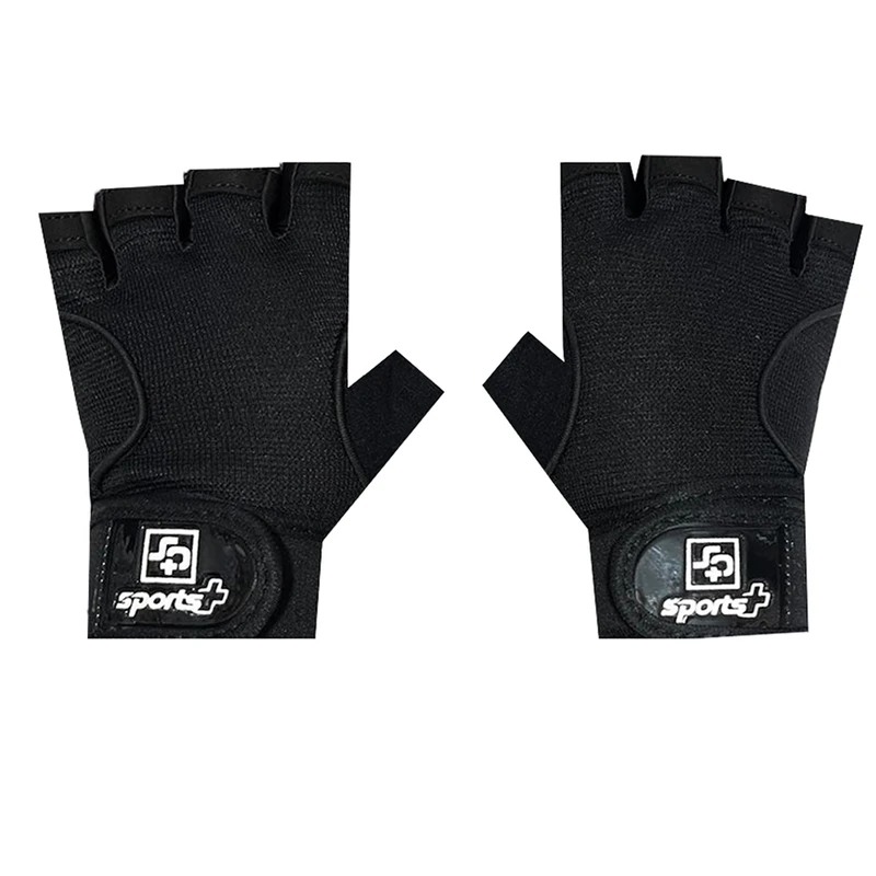 دستکش بدنسازی زنانه مدل مچ بنددار کف چرمی کد NK-235