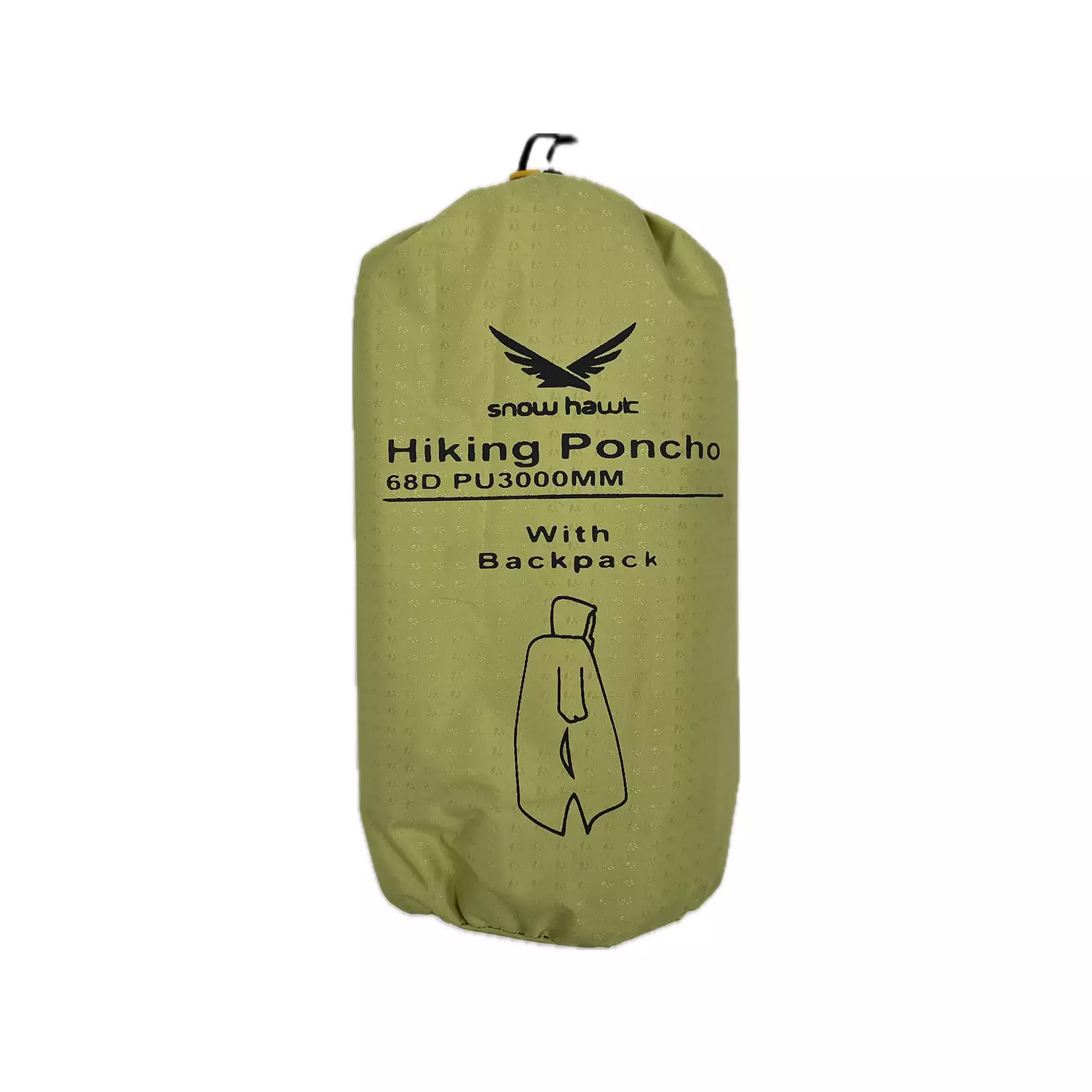 پانچو بارانی آستین بلند اسنوهاک سبز پسته ای