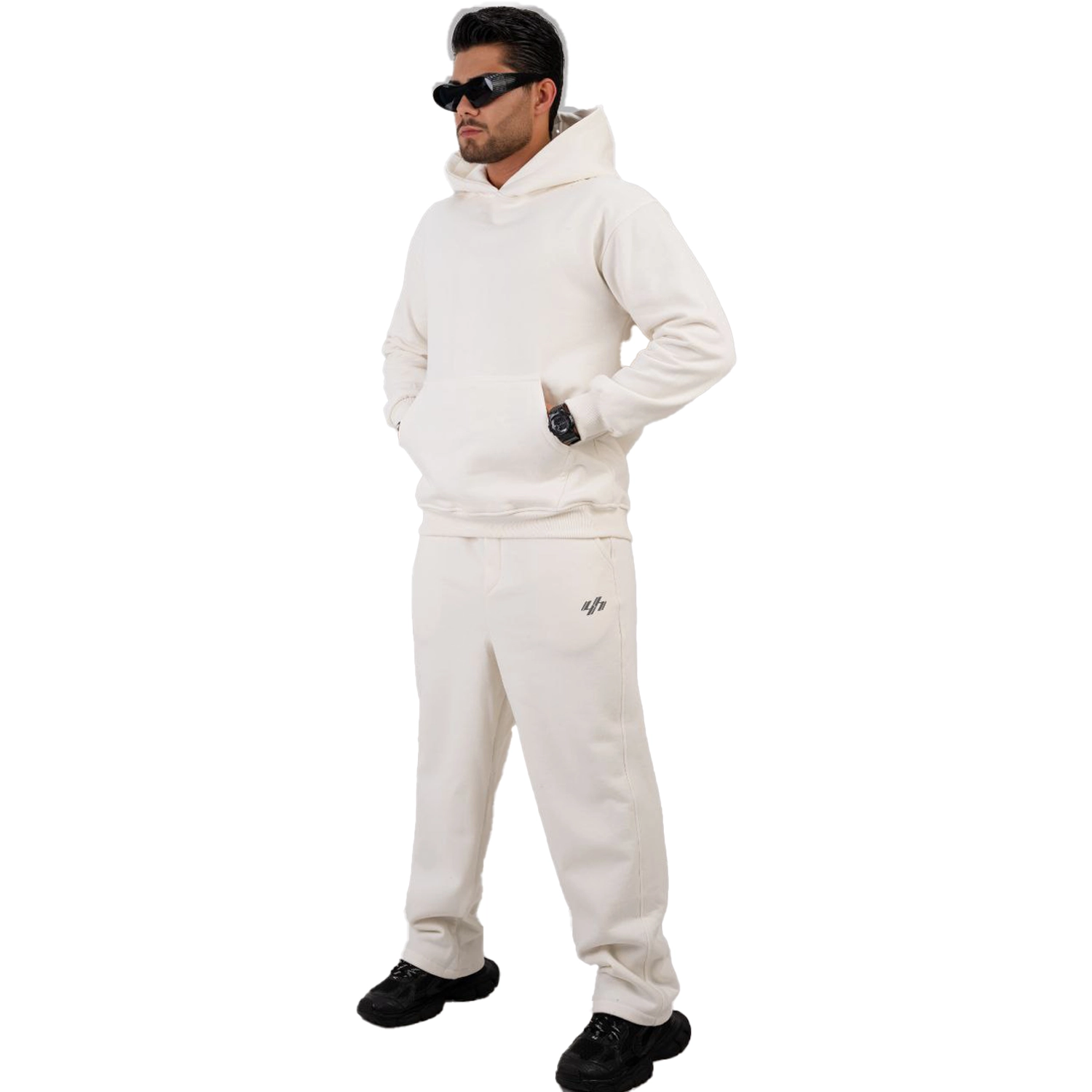 هودی شلوار دورس ۳نخ پنبه خار خورده 4h