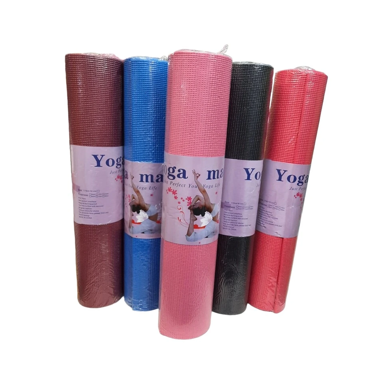 مت یوگا PVC با ضخامت 6میلی متر در رنگ بندی متنوع