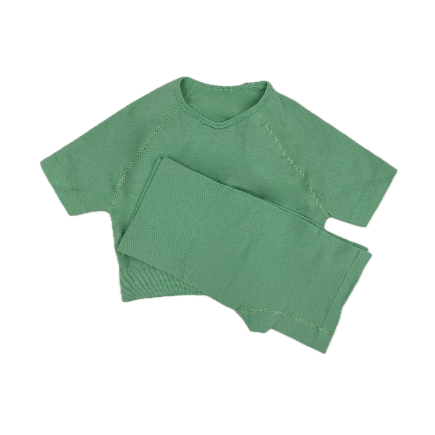 ست ورزشی زنانه کراپ و شورتک سیملس