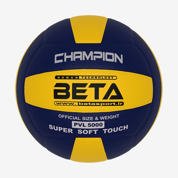 توپ والیبال چرمی سایز 5 بتا طرح 5000 PVL