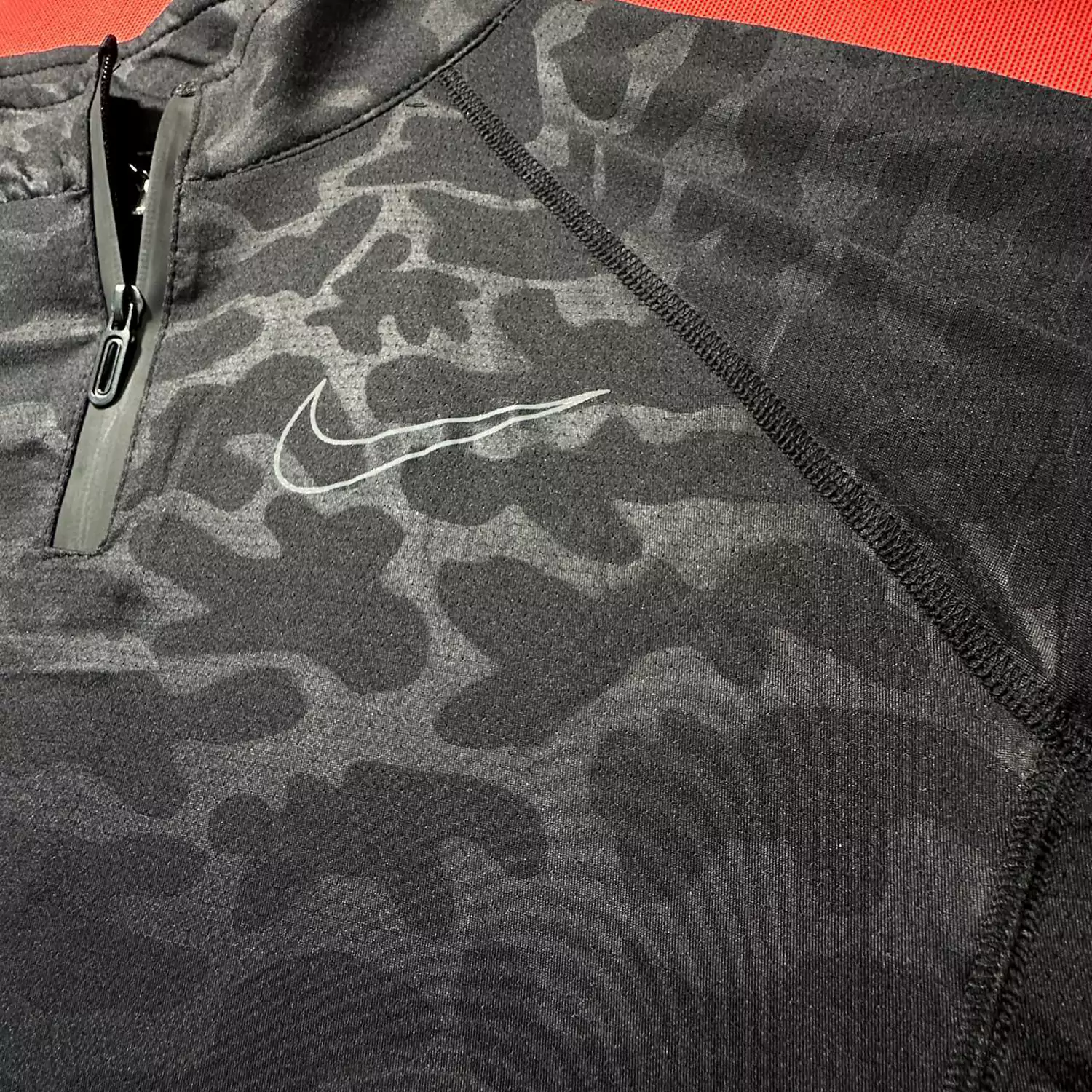 تیشرت مردانه نیم زیپ برند نایک