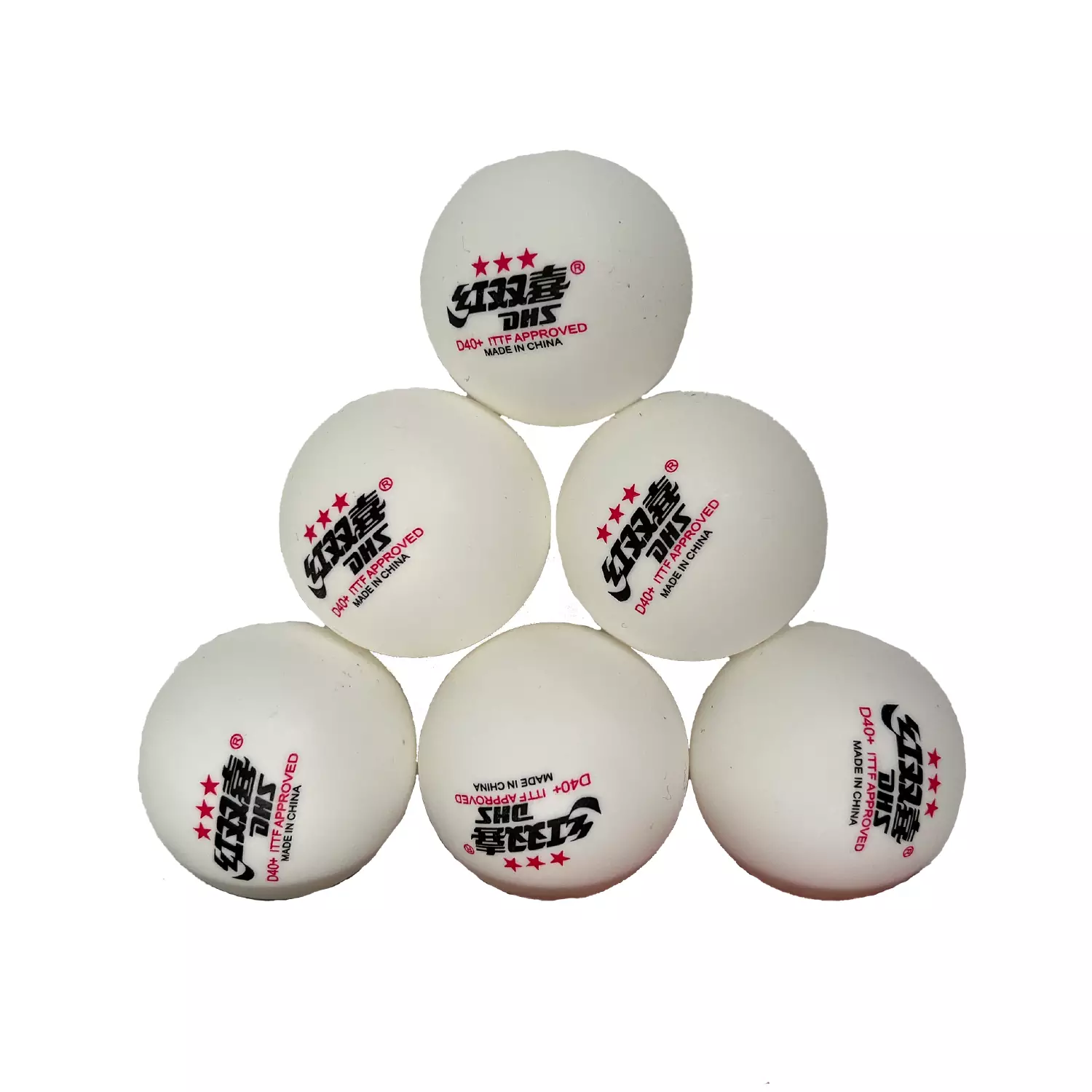 توپ پینگ پنگ DHS بسته ۶ عددی سه ستاره