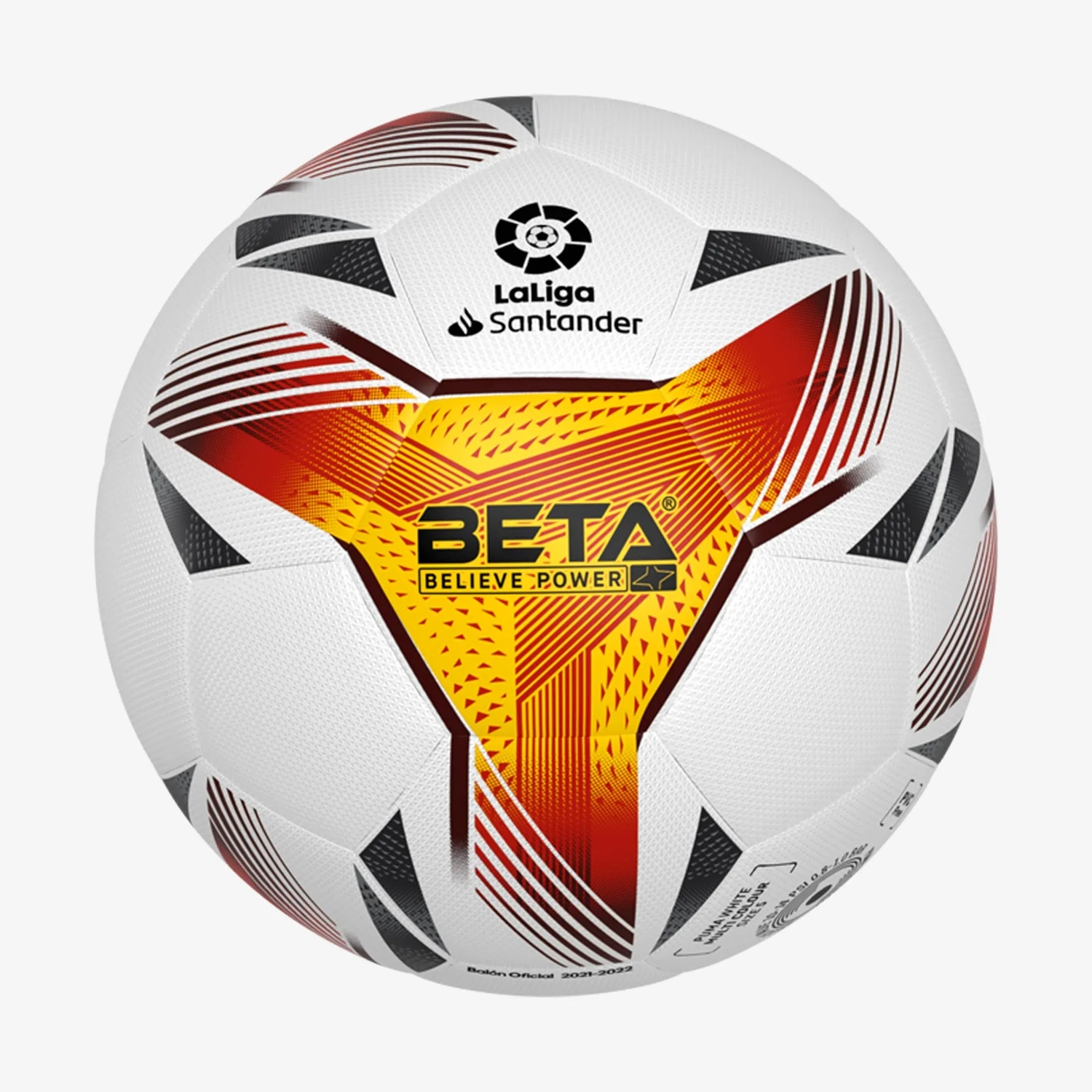 توپ فوتبال چرمی بتا سایز 5 طرح پوما لالیگا 2021