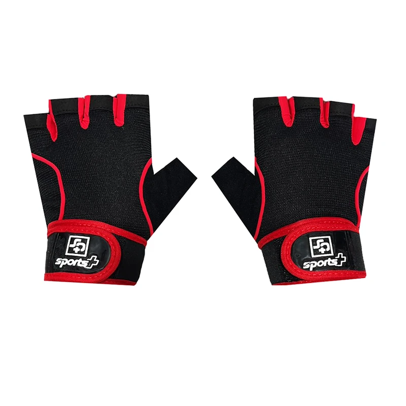 دستکش بدنسازی زنانه مدل مچ بنددار کف چرمی کد NK-235