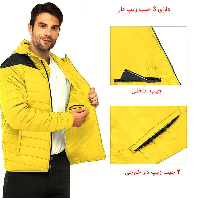 کاپشن کوهنوردی مردانه مدل پر