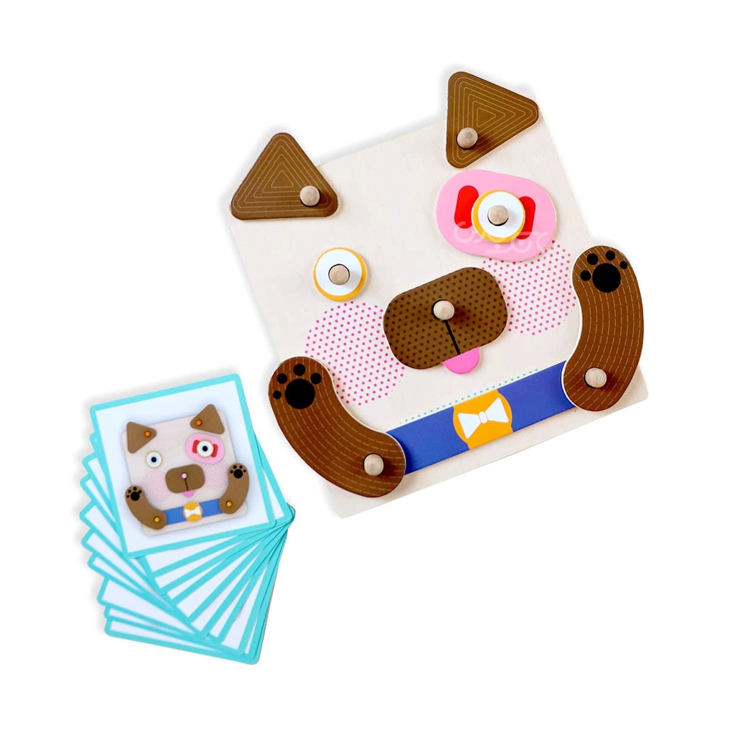 بازی فکری چهره سازی چوبی