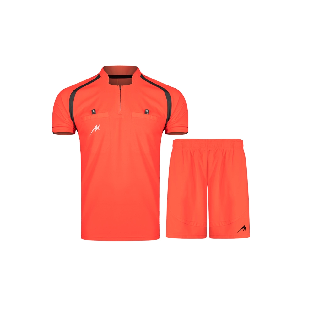 ست پیراهن و شورت آستین کوتاه داوری مدل شطرنجی نارنجی مدادی