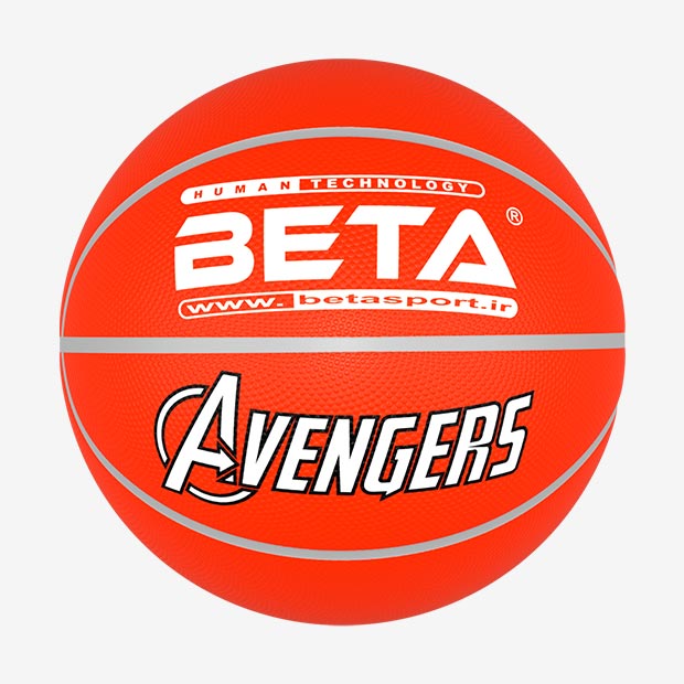 توپ بسکتبال لاستیکی بتا سایز 5 طرح آیرون‌من