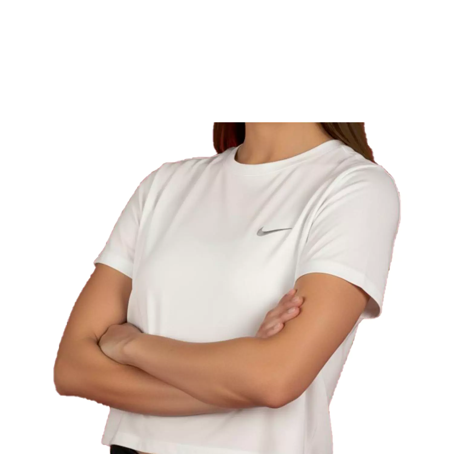 کراپ آستین کوتاه زنانه برند نایک نخ پنبه 