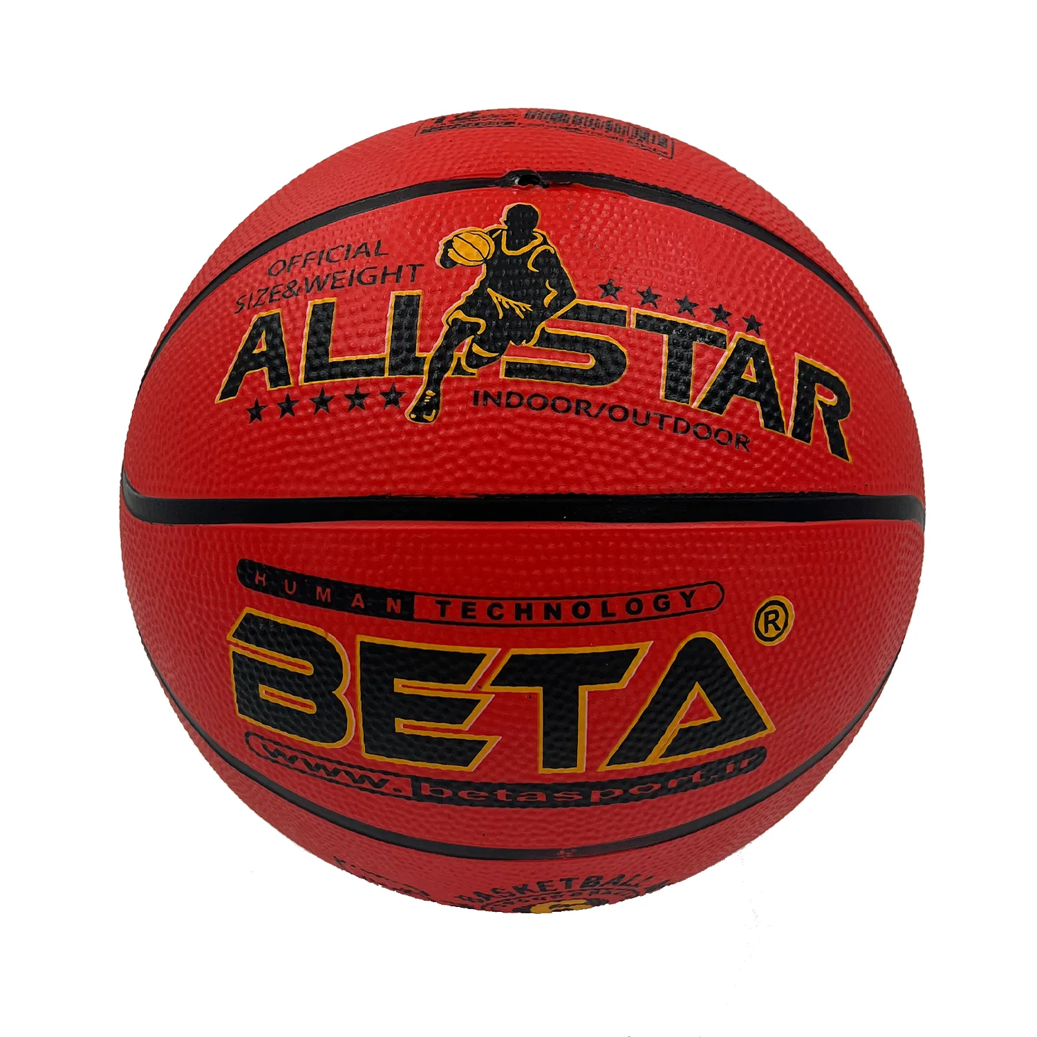 توپ بسکتبال لاستیکی بتا سایز 6 طرح آل استار – PBR6