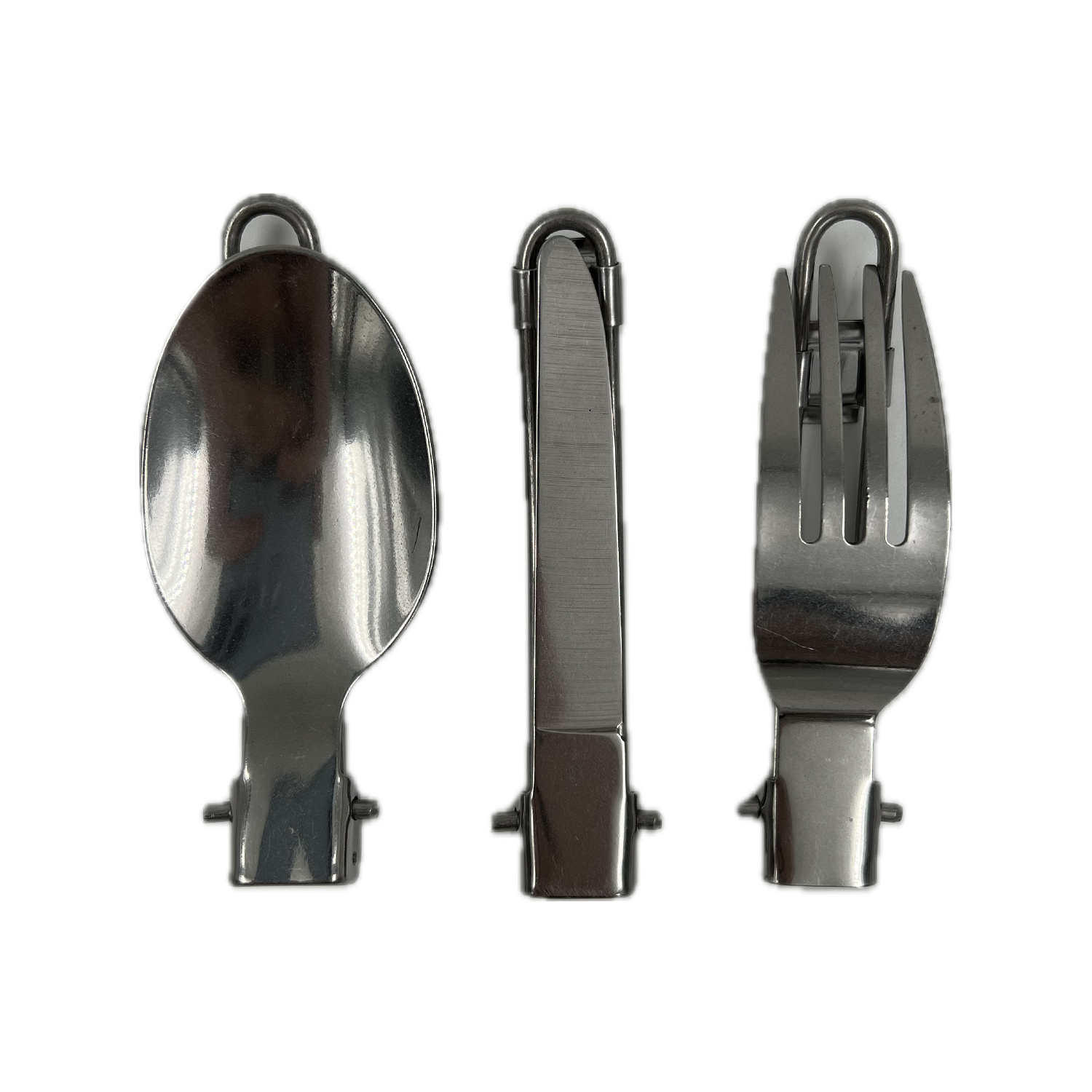 قاشق و چنگال سه تیکه تاشو