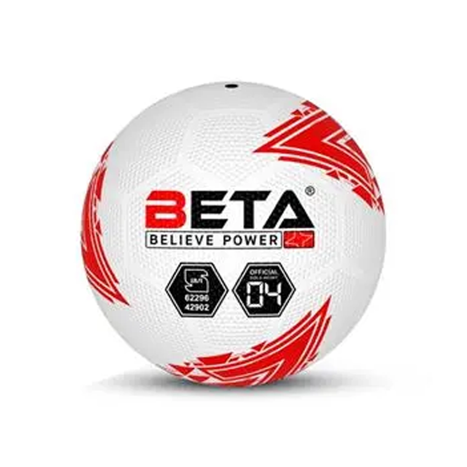 توپ فوتبال لاستیکی بتا سایز 4 طرح دلتا