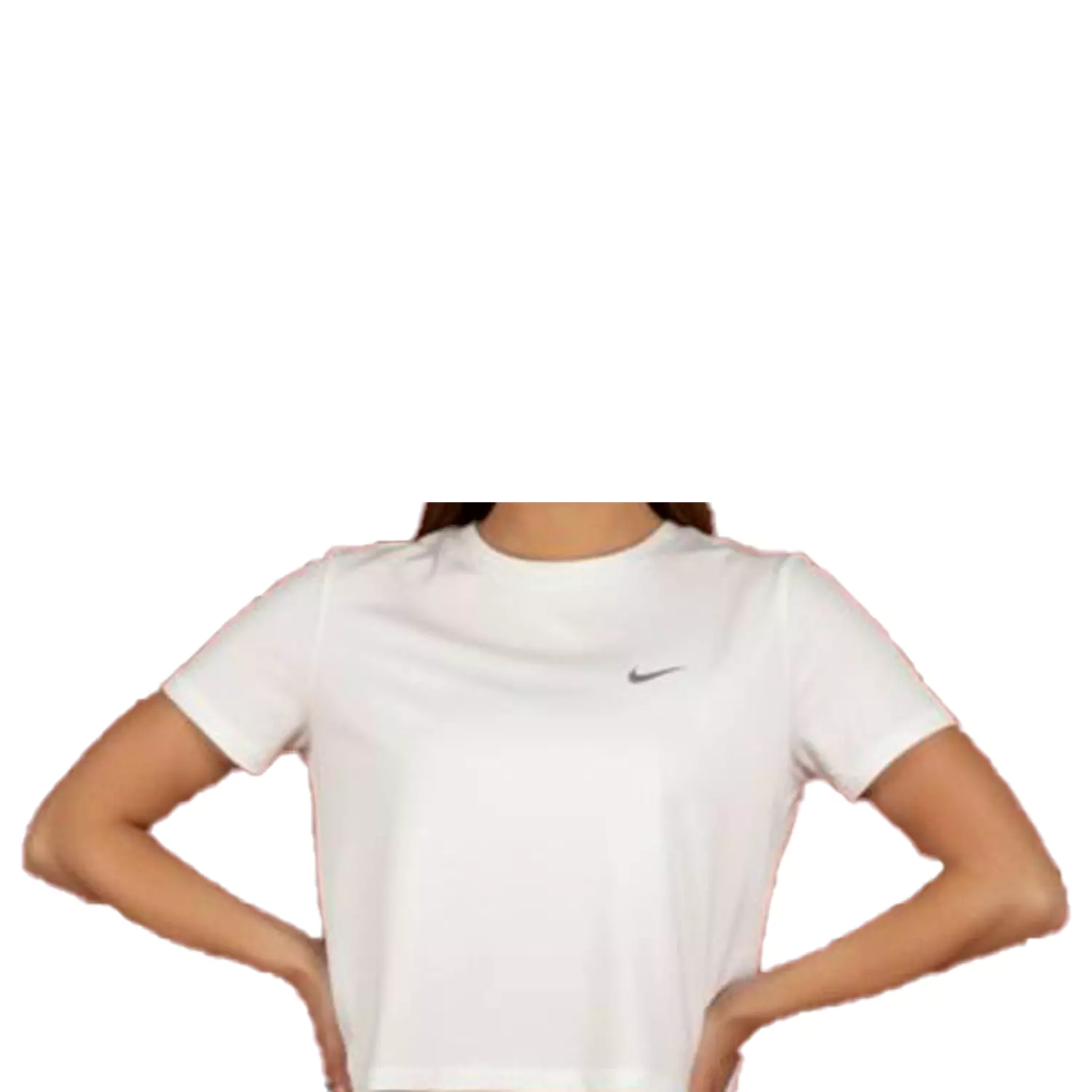 کراپ آستین کوتاه زنانه برند نایک نخ پنبه 