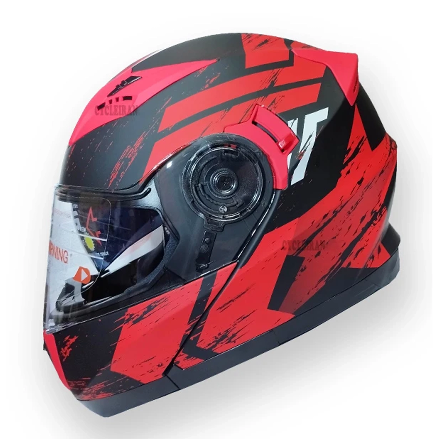 کلاه کاسکت ردلاین مدل فک متحرک عینکدار کد NSN_935