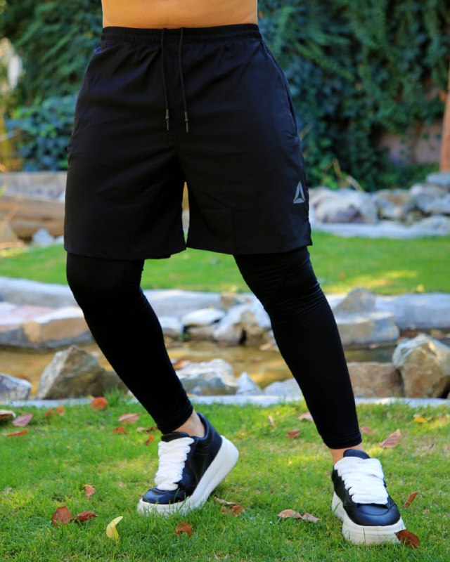 شلوارک لگ دار ریباک