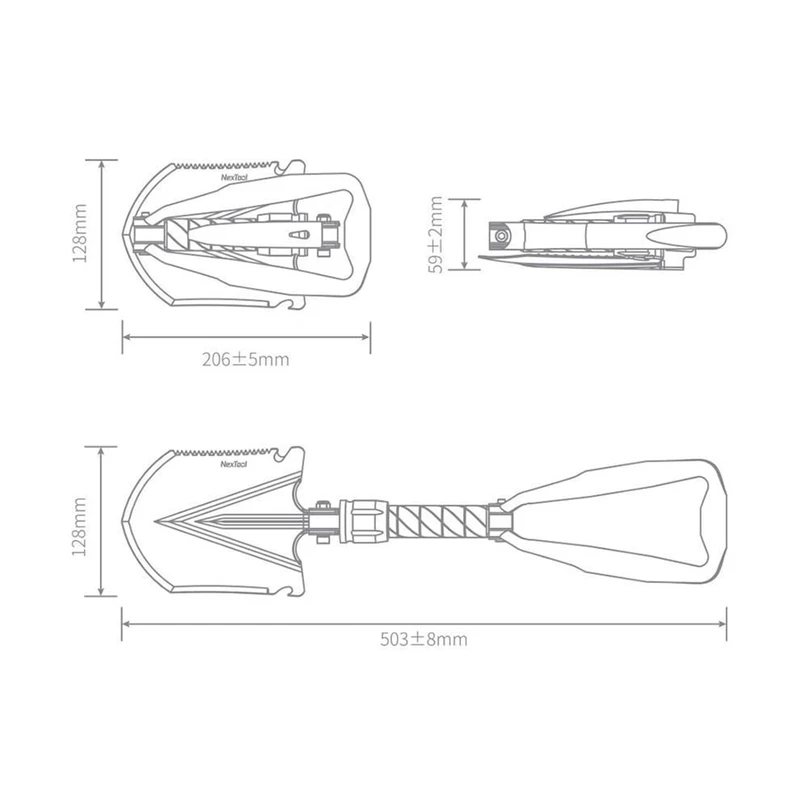 بیلچه سفری نکس تول مدل Q235
