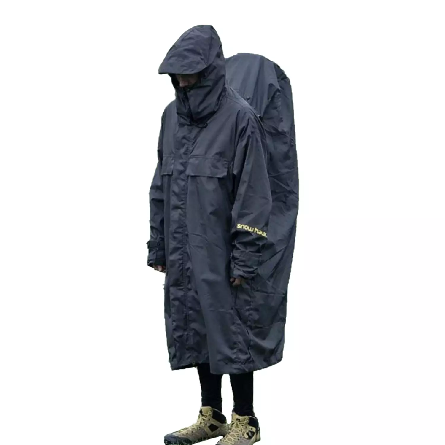 پانچو بارانی آستین بلند اسنوهاک مشکی