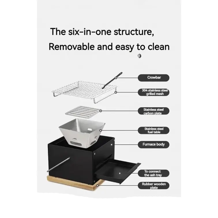 بخاری زغالی کمپینگ نیچرهایک مدل CNK2300CF010 اورجینال