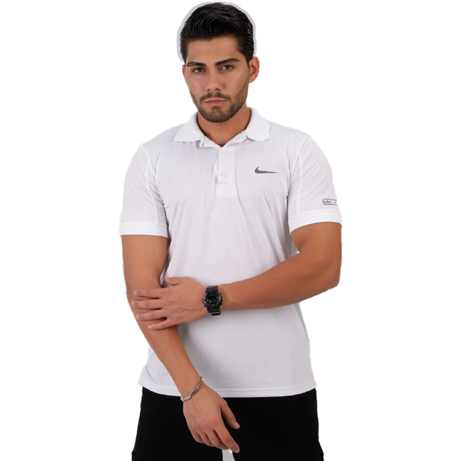 تیشرت یقه دار نایک قواره دار  فلامنت لاکرا