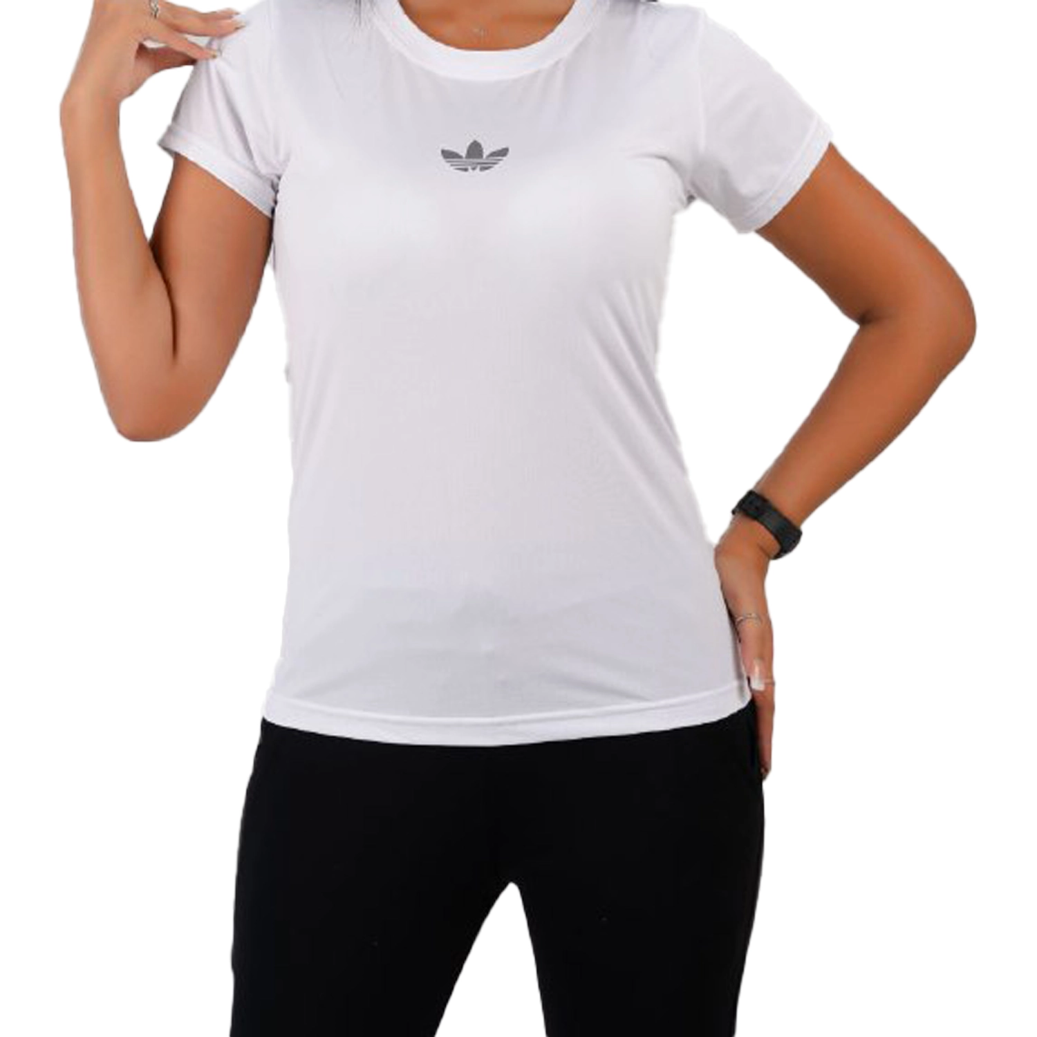 تیشرت یقه گرد زنانه فلامنت لاکرا 