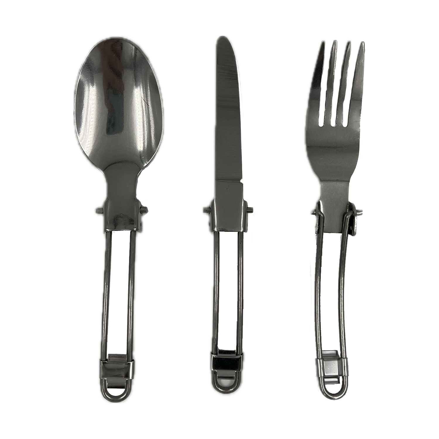 قاشق و چنگال سه تیکه تاشو