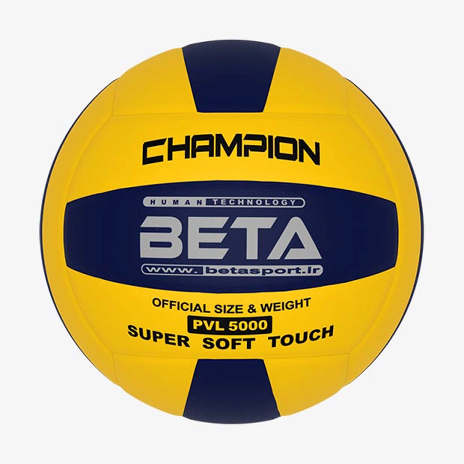 توپ والیبال چرمی سایز 5 بتا طرح 5000 PVL