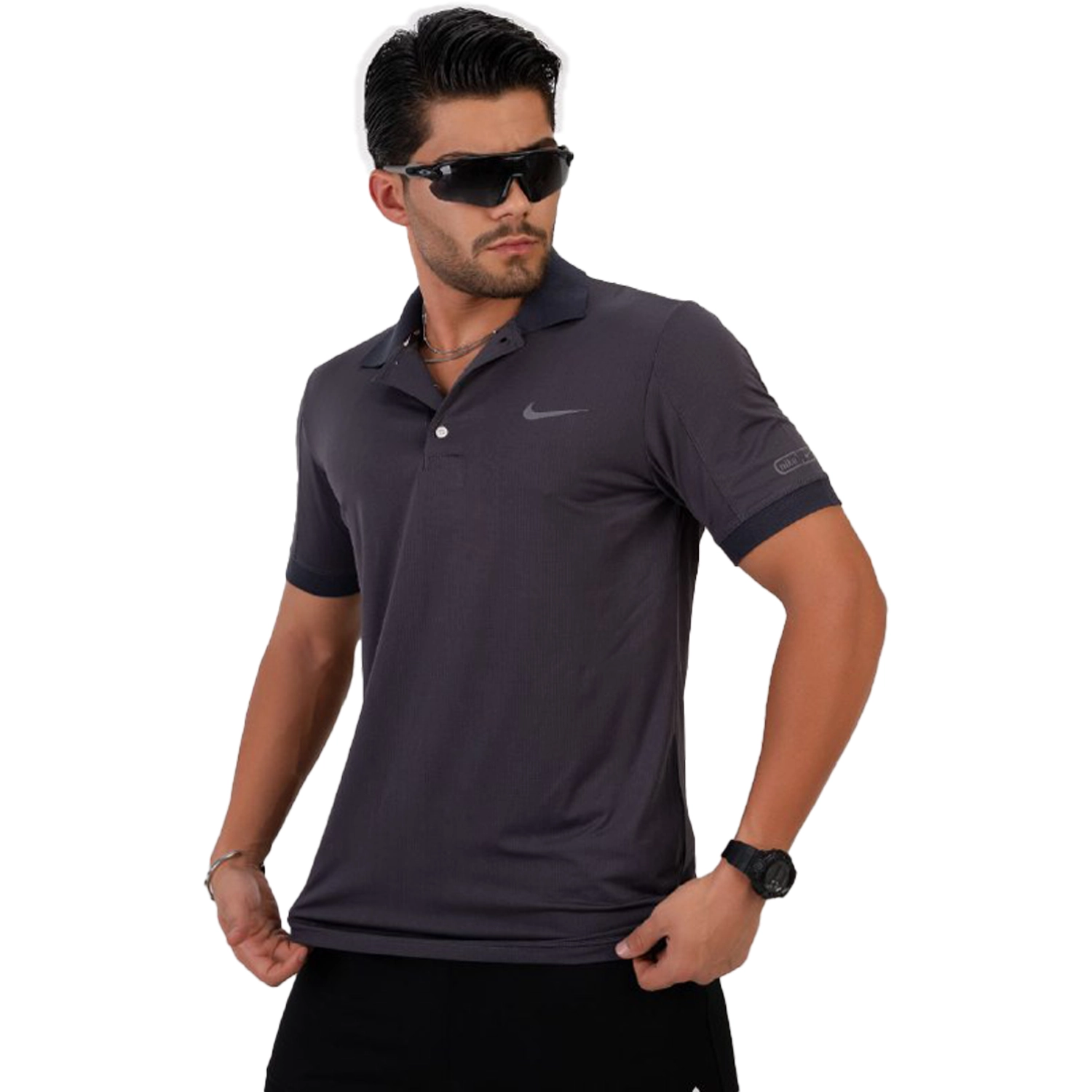 تیشرت یقه دار نایک قواره دار  فلامنت لاکرا