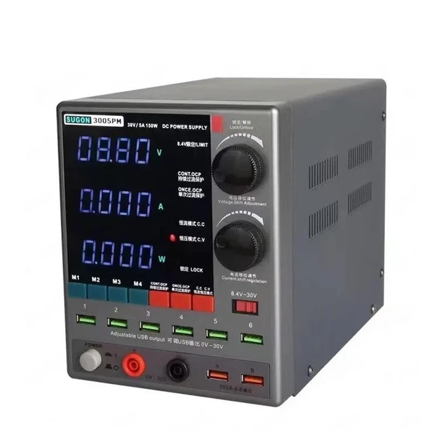 منبع تغذیه 30 ولت 5 آمپر سوگون مدل 3005PM