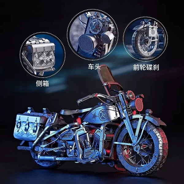 پازل سه بعدی فلزی Motorcycle Wla 1942