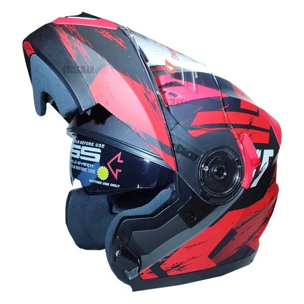 کلاه کاسکت ردلاین مدل فک متحرک عینکدار کد NSN_935