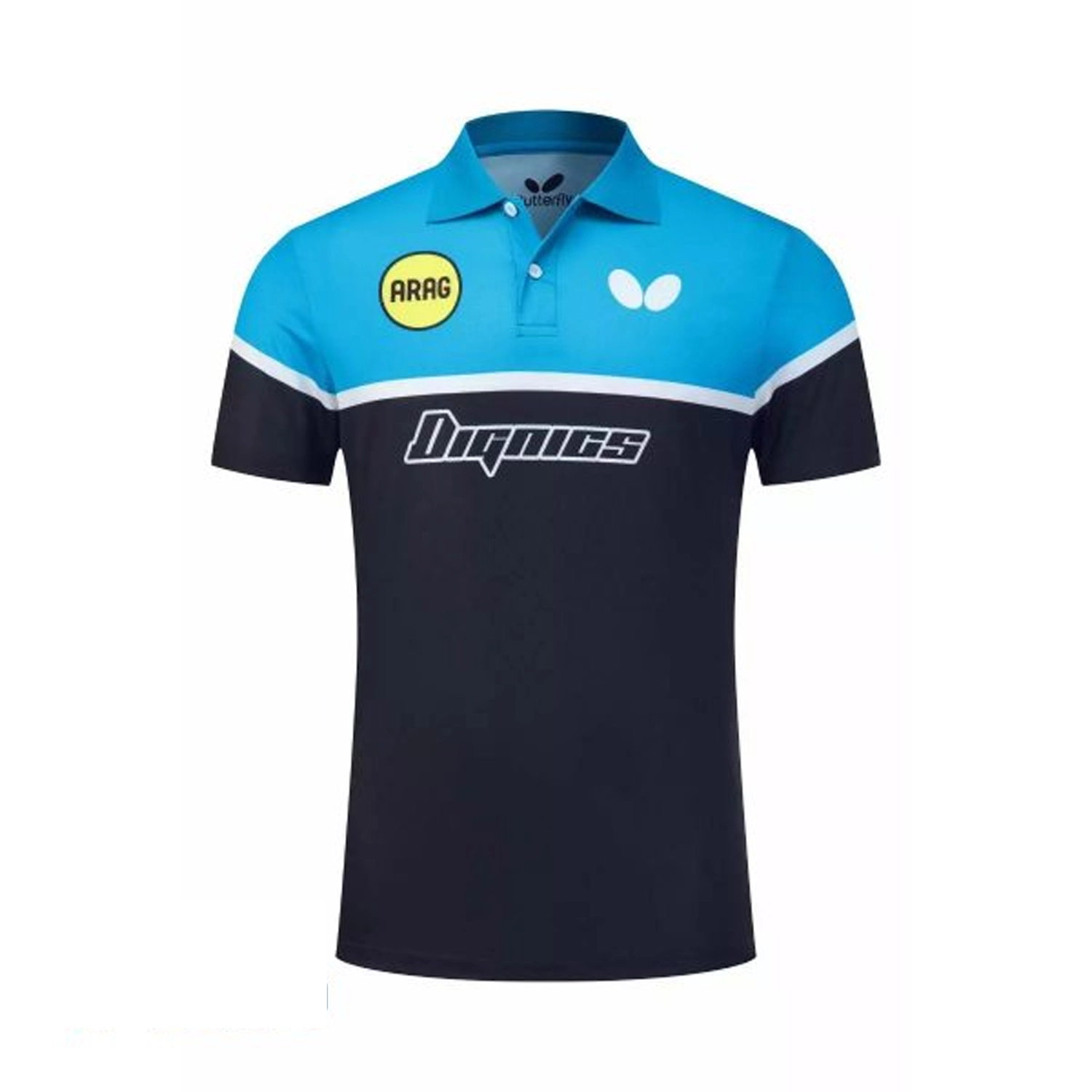 تی شرت پینگ پنگ باترفلای اورجینال مدل دیگنیکس آبی