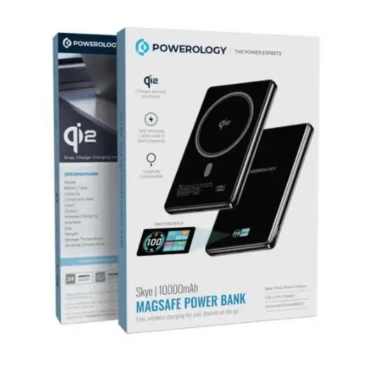 پاور بانک وایرلس مگسیف 10000 پاورولوژی