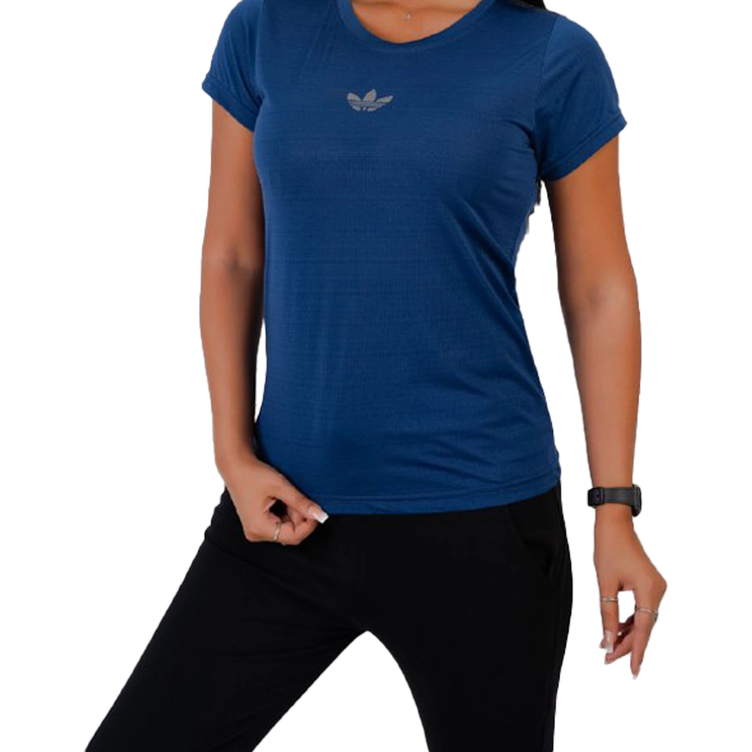 تیشرت یقه گرد زنانه فلامنت لاکرا 