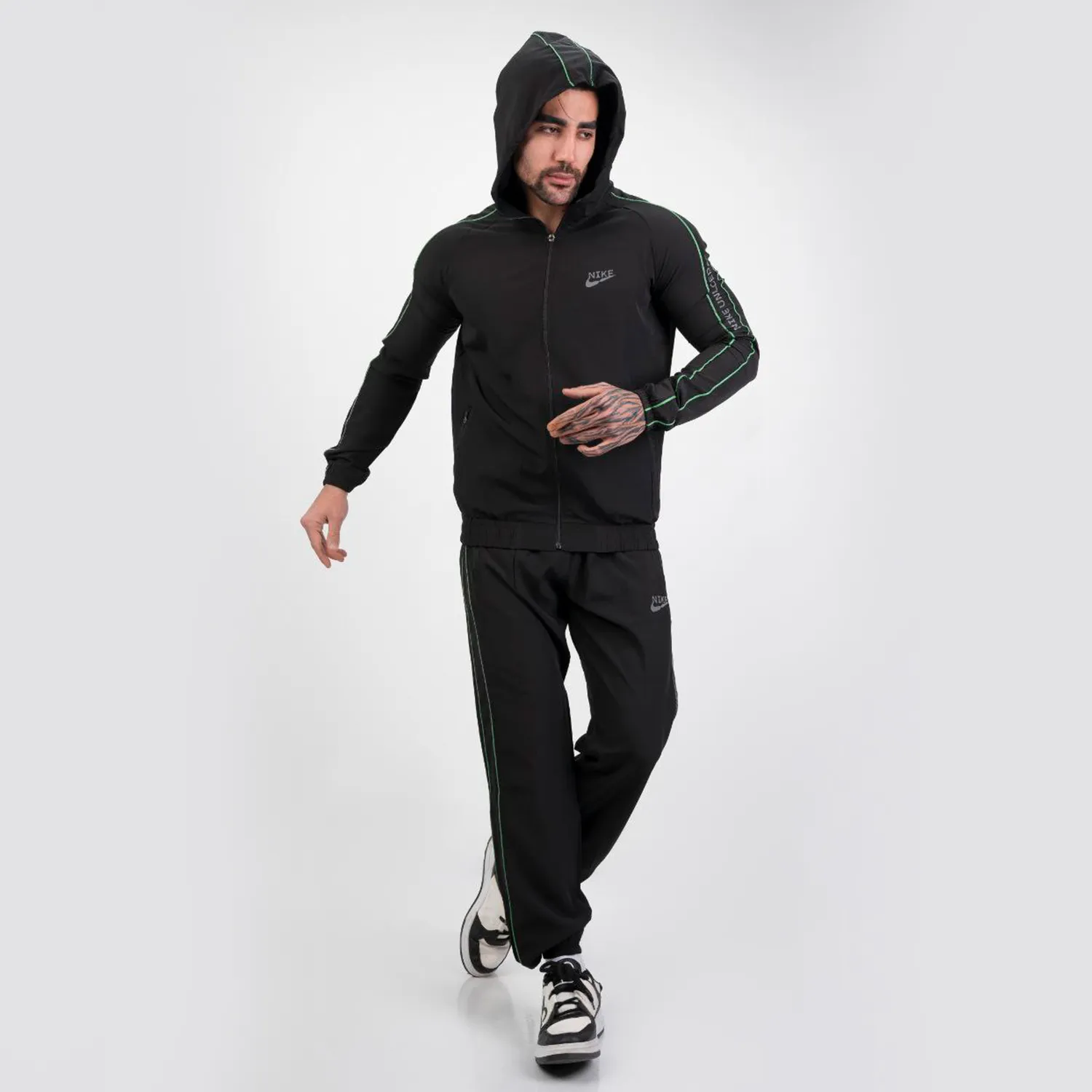 ست سویشرت شلوار کلاهدار  نایک پارچه آیر