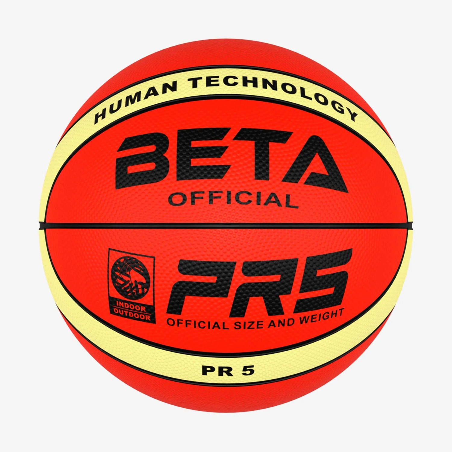 توپ بسکتبال لاستیکی بتا سایز 5 طرح PR5